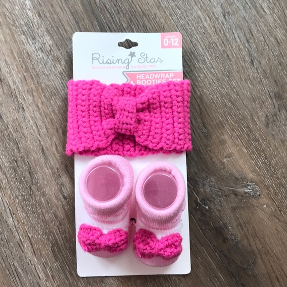Other - Rising Star Headwrap & Sock Booties-NWT